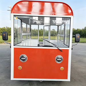 Chariot alimentaire électrique mobile à 4 roues, multifonctionnel pour les collations et les petits-déjeuners - Product Image 1