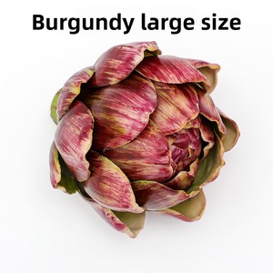 Simulación transfronteriza de frutas, verduras y plantas suculentas artificiales: Alcachofa, Cardoon, Cynara Scolymus, Cabeza de Piña para Ventana - Product Image 6