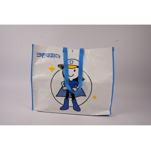 Bolsa de compras portátil de alta calidad con patrón de dibujos animados, bolsa de mercado tejida PP con muestra gratis para regalos al aire libre, OEM/ODM - Product Image 4