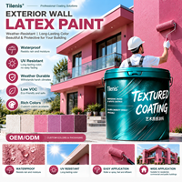 Peinture murale extérieure au latex, revêtement imperméable résistant aux intempéries pour façade de bâtiment, fabricant OEM