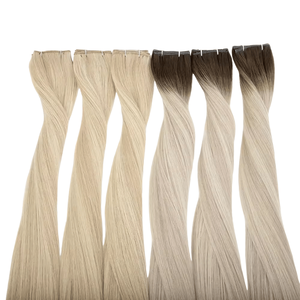 Estensioni di Capelli Umani Sottili e Invisibili all'Ingrosso, Doppia Trama, Cuticole Allineate, Senza Cuciture, Capelli Remy, Fabbrica OEM per Saloni - Product Image 2