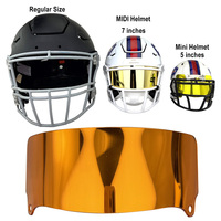 Visières en acrylique effet miroir pour la collection de casques Riddle MIDI, pour les fans présentant des visières de football