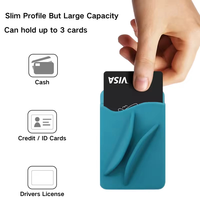 Ventouse en silicone personnalisée pour rouge à lèvres brillant à lèvres pochette pour téléphone carte de crédit pochette en silicone baume à lèvres glaçure porte-carte