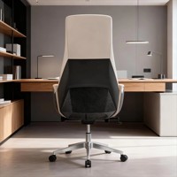 Chaise de bureau de direction ergonomique de luxe moderne en cuir, réglable électriquement avec accessoires de bureau