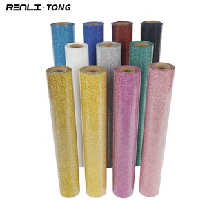 Vinile Termotrasferibile Glitterato in PU Facile da Tagliare per Cricut, <span class=keywords><strong>T</strong></span>-Shirt, Abbigliamento, Design Fai-da-Te Renli - Product Image 1