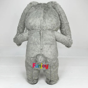 Costumi da coniglietto gonfiabile costumi da Cosplay per adulti per far saltare in aria il coniglio di Pasqua vestito da festa per adulti - Product Image 4