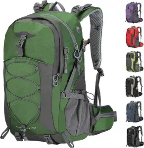 Woqi Pack Canvas Travelling Hiking Backpacks Camping Bag With Water Bladder Hydration