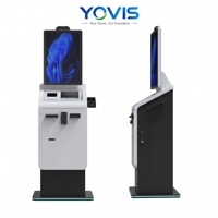 Terminal de paiement tactile en libre-service avec accepteur de billets, scanner QR, imprimante de reçus, solution de paiement pour station-service, SDK
