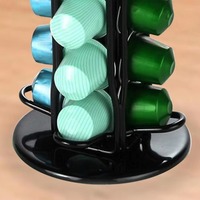 Porte-capsules de café en métal Nespresso rotatif pliant en métal de comptoir pour affichage de dosettes de café