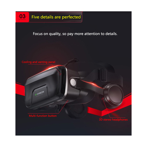 新しい3D映画鑑賞 VRグラス ゲームプレイ 動画視聴 ヘッドホン付きVRグラス - Product Image 5