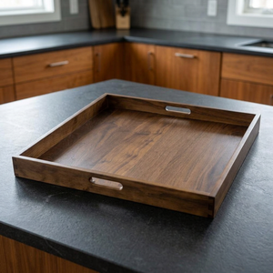 <b>Large</b> Square Shape Disposable Household Breakfast <b>Tray</b> Handmade <b>Serving</b> <b>Trays</b> Sustainable Multifunctional Design Catering - Product Image 1