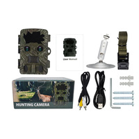 Caméra de chasse numérique infrarouge 4K à double objectif, vision nocturne, étanche, conçue pour l'extérieur, pour la chasse et le suivi de la faune