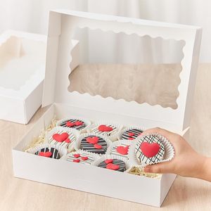 Custom Eco-Friendly Food-Grade Recycled Rigid Windowed Paper <b>Boxes</b> with Glossy/Matt Lamination - Product Image 3
