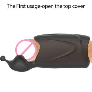 Entraîneur d'endurance pénienne, masturbateur masculin avec stimulation du gland et du scrotum, fonction de gémissements interactifs, jouets sexuels pour hommes - Product Image 4