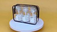 Usine directe luxe mode cosmétique maquillage PVC étui à fermeture éclair imprimé résistant à l'eau poignée souple sac de voyage fermeture éclair transparente