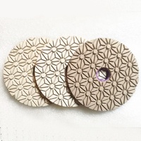 Pads de polissage diamantés JDK 4 pouces, 3 étapes, pour granit, quartz et pierre, pad de polissage pour granit 100 mm
