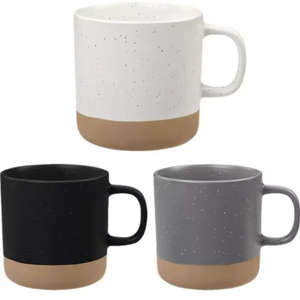 แก้วกาแฟเซรามิกทำมือลายจุด แก้วชาพอร์ซเลน เหมาะสำหรับลาเต้ ชา นม โกโก้ร้อน-แก้วของขวัญ - Product Image 1