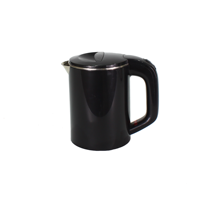 Bouilloire électrique en acier inoxydable noir avec contrôle de la température, capacité de 1 L, portable pour la préparation du thé, usage domestique et hôtelier