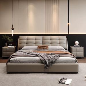 Boîte en bois moderne de luxe meubles de chambre à coucher lits rembourrés rembourrés king size cadre de <span class=keywords><strong>lit</strong></span> double ensemble de matelas conception de tiroirs - Product Image 4