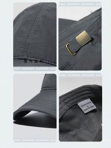 หมวกกันแดดสีพื้น 6 แผง ทรงเบสบอล ผ้าโพลีเอสเตอร์ แห้งเร็ว นุ่มสบาย สำหรับฤดูร้อน ลดราคา - Product Image 5