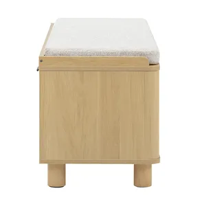 Sala <span class=keywords><strong>de</strong></span> estar moderna Pata <span class=keywords><strong>de</strong></span> madera Entrada <span class=keywords><strong>de</strong></span> color natural Muebles <span class=keywords><strong>de</strong></span> Villa <span class=keywords><strong>Zapatero</strong></span> Gabinete con Banco <span class=keywords><strong>de</strong></span> <span class=keywords><strong>tela</strong></span> - Product Image 4