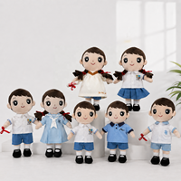 Poupée en peluche personnalisée de 35 cm pour uniforme scolaire, cadeau souvenir de remise de diplôme, OEM ODM