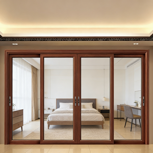 Puerta Corredera de Vidrio de Doble Templado con Aleación de Aluminio, Resistente al Viento, Firme y Sólida, Duradera para Cocina, Impermeable para Interiores - Product Image 1