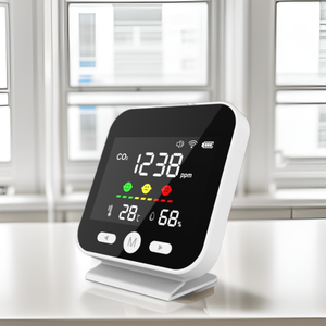 <span class=keywords><strong>4</strong></span> in 1 otomatik olarak kızılötesi <span class=keywords><strong>CO2</strong></span> dedektörü kalibre NDIR sensör tipi monitörler kapalı nem ve hava kalitesi ile WIFI APP - Product Image 6