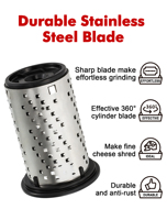 Keuken Roterende Mandoline Slicer Mini-Handmatige Plastic Voedselmolen Walnoten Kaasversnipperaar