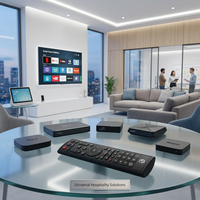 Control Remoto IR Universal con Logotipo Personalizado de Fábrica, 195.5mm, Control Remoto de TV Duradero de ABS para Reemplazo de Decodificador, Compatible con OEM/ODM