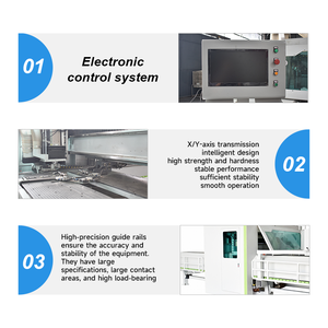JUNDE 9-axis Chamfering Window and Door Making Machinery Six Sides Aluminum Honeycomb Panel CNC Milling and <b>Drilling</b> Machine - Product Image 4