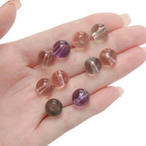 <b>Crystal</b> Round <b>Beads</b> 8mm Transparent Glass Loose <b>Beads</b> For Jewelry Making DIY Accessories - Product Image 3