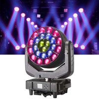 DMX 24x60W RGBW LED tête mobile Zoom lavage LED faisceau lumière à tête mobile pour DJ Disco éclairage de scène