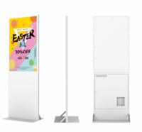 Affichage numérique extérieur à énergie solaire de 49 à 65 pouces, écran LCD pour la publicité, totem, distributeur automatique avec écran publicitaire