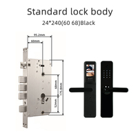 Hoogwaardige anti-diefstal vingerafdruk Tuya APP WIFI afstandsbediening ontgrendeling 6068 insteekslot slimme slot camera glazen deur aluminiumlegering cloud