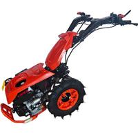 Mini-tracteur agricole multifonctionnel avec poignée déportée réversible, haute productivité, compatible avec barre de fauchage, broyeur à fléaux, motoculteur et charrue
