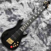 Guitare basse personnalisée avec manche traversant en érable et acajou, 5 pièces