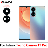 Lentille en verre de la caméra arrière pour Infinix Tecno Camon 30 20 CK6 19 18 P 18 Premier 5G 17P 17 16 15 Pro 12 11 Pièces de rechange pour objectif de caméra