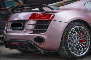 Diffuseur arrière en fibre de carbone, petit kit carrosserie pour <span class=keywords><strong>Audi</strong></span> <span class=keywords><strong>R8</strong></span> V10 Coupé <span class=keywords><strong>2008</strong></span>-2015, pièces de modification aérodynamique haute performance - Product Image 6