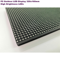 Panneau de matrice LED haute luminosité, Module d'affichage LED SMD rvb, polychrome, 320x160mm, 64x32 pixels