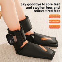 Nouveau masseur électrique pour pieds et chevilles avec compression par airbag, fonction de pétrissage et de chaleur ; Alimenté par batterie