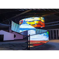 Écran d'affichage vidéo LED flexible TOPvision 1.9 Modèle 360 degrés cylindrique circulaire P2 pour centres commerciaux irréguliers