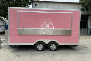 Vending Snacks Street Food Trailer with Full Kitchen Equipment Mobile Food Cart Movable Food Trucks in Sale - Product Image 3