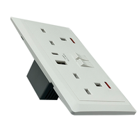 Prise d'alimentation VNX, contrôle par bouton-poussoir, indicateur LED, prises de port de chargeur USB et type-c, interrupteur à double prise 13A