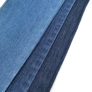 Bamboo Denim Fabric Cotton Poly Spandex Simple Wash 3/1 Twill Denim With Stretch Denim Fabric S31B802-10