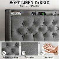 Lit en cuir de luxe à prix Offres Spéciales compétitif cadre de 1.8 m pour meubles de chambre à coucher cadre de lit double king size