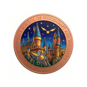 Pièce de monnaie de collection ronde en cuivre fin .999 de <span class=keywords><strong>1</strong></span> Troy Ounce, imprimée UV, sur le thème de la sorcellerie, de la magie et de la fantaisie, idéale pour un cadeau - Product Image 2