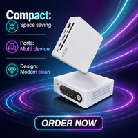 Nuevo Mini PC Intel Core N150 de Alto Rendimiento, 32GB DDR4, 512GB NVMe SSD, USB3.2, Gigabit Ethernet, Win11 Pro, 4K Gaming, Oficina