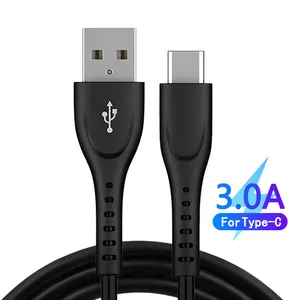 High Quality USB Cable 2.0 Type C Charger 3A Fast Charging USB-C Hi-Tensile ABS TPE Cable Certified For HUAWEI XIAOMI Camera PC