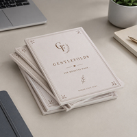 Carnet à couverture souple en papier couché avec reliure parfaite et finition brillante